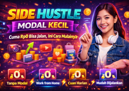 side hustle modal kecil menghasilkan uang online tanpa modal dari rumah