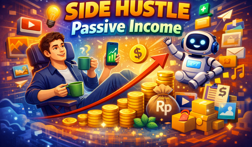 side hustle passive income menghasilkan uang otomatis dari internet