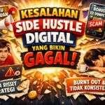 kesalahan side hustle digital yang menyebabkan gagal menghasilkan uang online