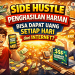 side hustle penghasilan harian mendapatkan uang setiap hari dari internet