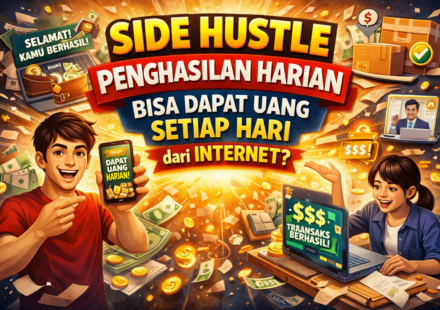 side hustle penghasilan harian mendapatkan uang setiap hari dari internet