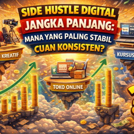 side hustle digital jangka panjang menghasilkan penghasilan stabil dari internet